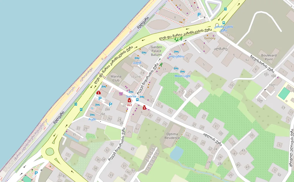 Map: Adlia street 1, Batumi